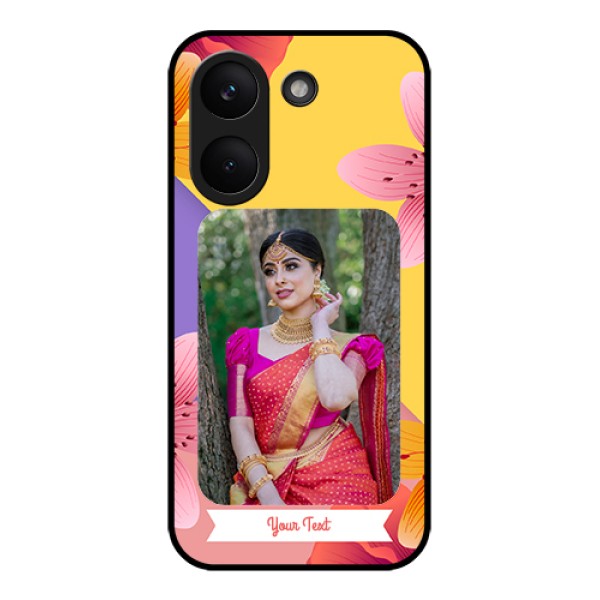 Xiaomi Redmi Turbo 5 Custom Glass Phone Case - 3 Image With Vintage Floral Design Xiaomi Redmi Turbo 5 Custom Glass Phone Case - 3 Image With Vintage Floral Design