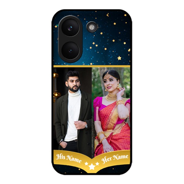 Xiaomi Redmi Turbo 5 Custom Glass Phone Case - Galaxy Stars Backdrop Design