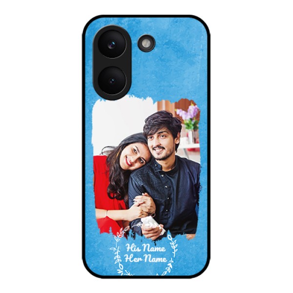 Xiaomi Redmi Turbo 5 Custom Glass Phone Case - Blue Color Vintage Design Xiaomi Redmi Turbo 5 Custom Glass Phone Case - Blue Color Vintage Design