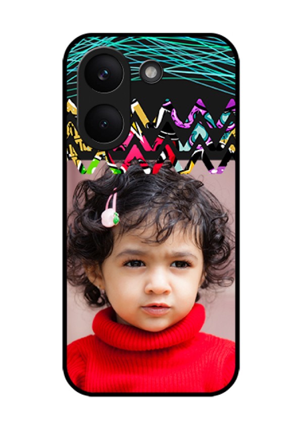 Xiaomi Redmi Turbo 5 Custom Glass Phone Case - Neon Abstract Design
