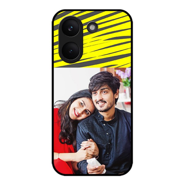 Xiaomi Redmi Turbo 5 Custom Glass Phone Case - Yellow Abstract Design Xiaomi Redmi Turbo 5 Custom Glass Phone Case - Yellow Abstract Design