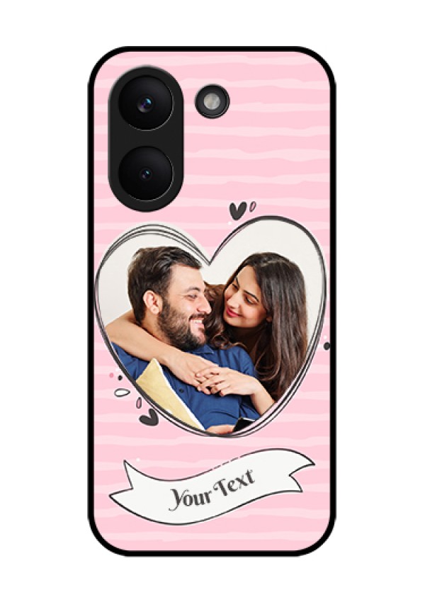 Xiaomi Redmi Turbo 5 Custom Glass Phone Case - Vintage Heart Design