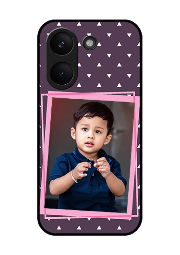 Xiaomi Redmi Turbo 5 Custom Glass Phone Case - Triangle Pattern Dotted Design