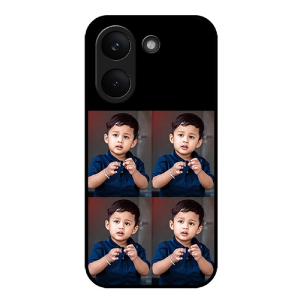 Xiaomi Redmi Turbo 5 Custom Glass Phone Case - 4 Image Holder Design