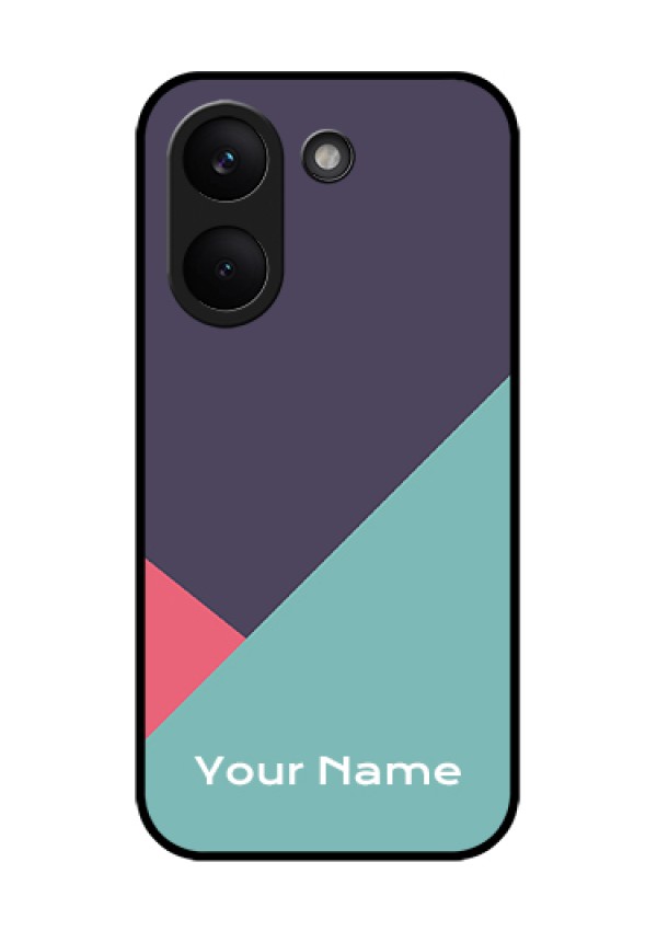 Xiaomi Redmi Turbo 5 Custom Glass Phone Case - Tri Color Abstract Design