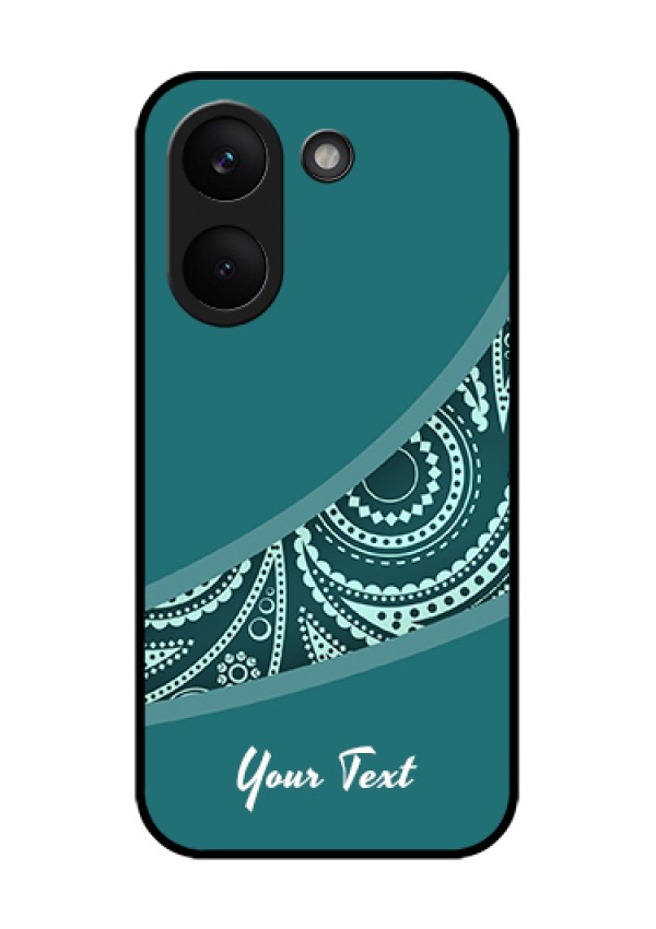 Xiaomi Redmi Turbo 5 Custom Glass Phone Case - Semi Visible Floral Design