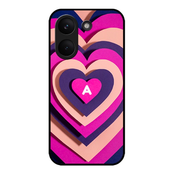 Xiaomi Redmi Turbo 5 Custom Glass Phone Case - Cute Heart Pattern Design
