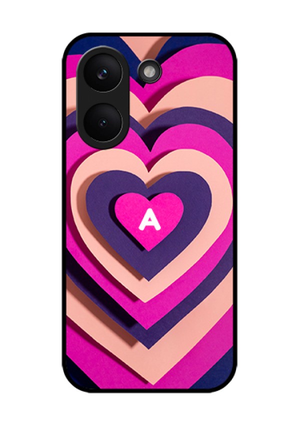 Xiaomi Redmi Turbo 5 Custom Glass Phone Case - Cute Heart Pattern Design