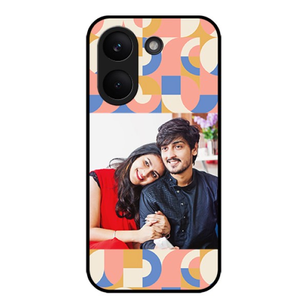 Xiaomi Redmi Turbo 5 Custom Glass Phone Case - Semi - Circle Maze Pattern Design