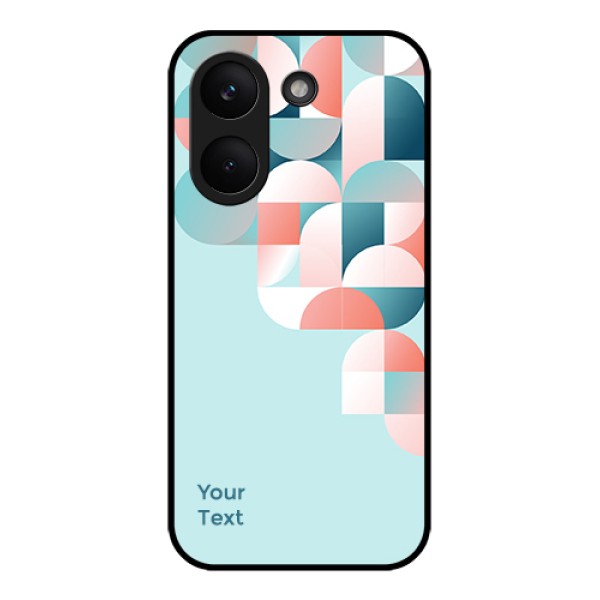 Xiaomi Redmi Turbo 5 Custom Glass Phone Case - Stylish Semi - Circle Pattern Design