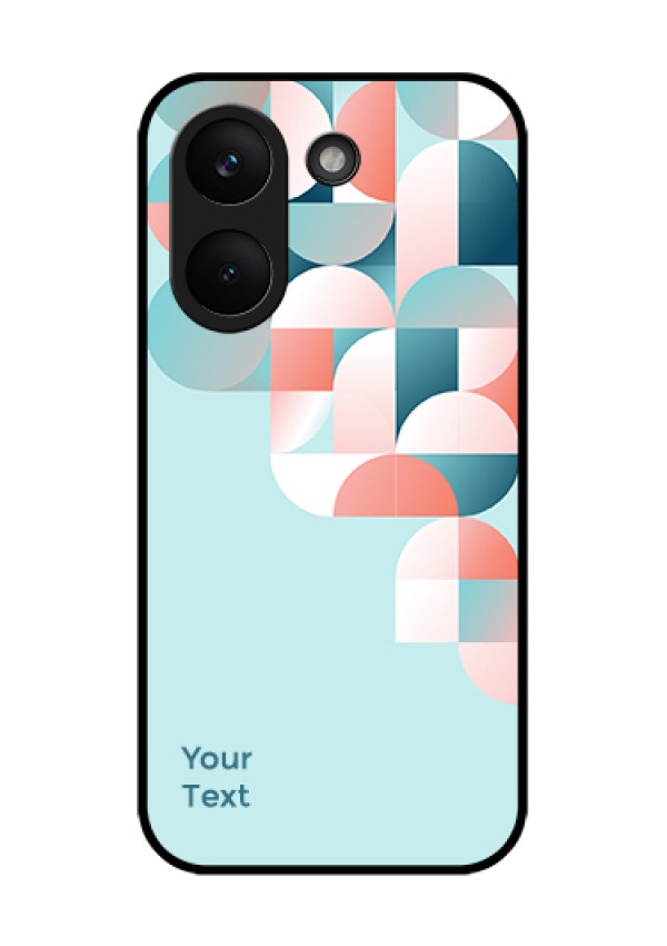 Xiaomi Redmi Turbo 5 Custom Glass Phone Case - Stylish Semi - Circle Pattern Design