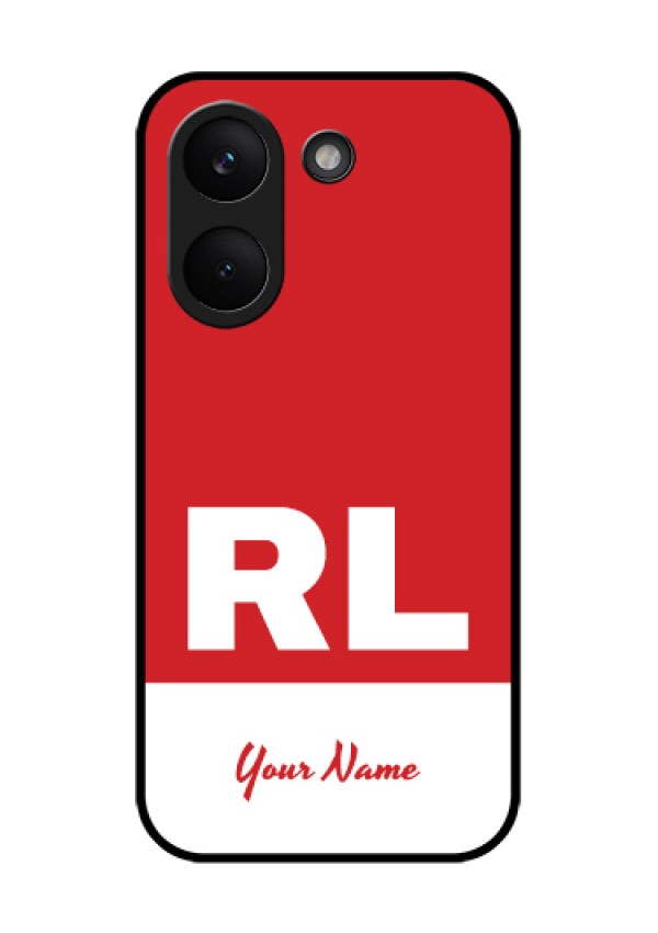 Xiaomi Redmi Turbo 5 Custom Glass Phone Case - Dual Tone Custom Text Design