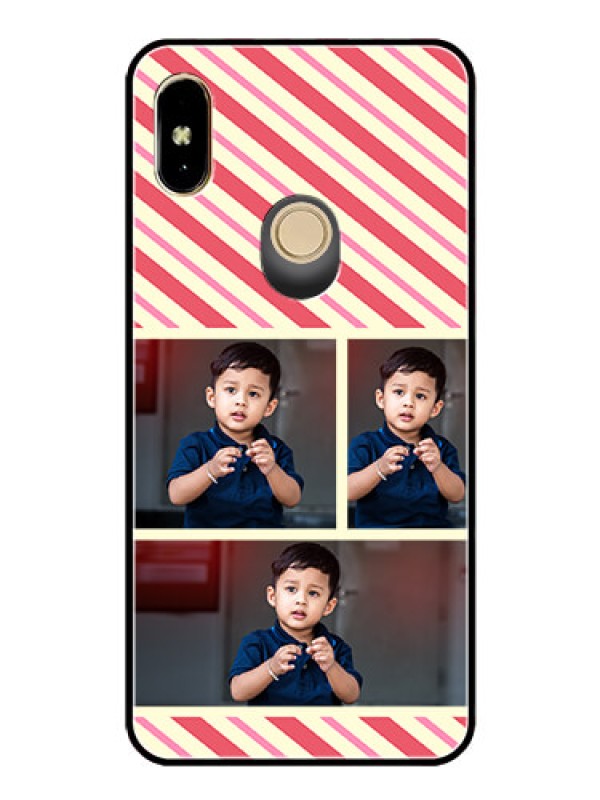 Custom Redmi Y2 Personalized Glass Phone Case  - Picture Upload Mobile Case Design