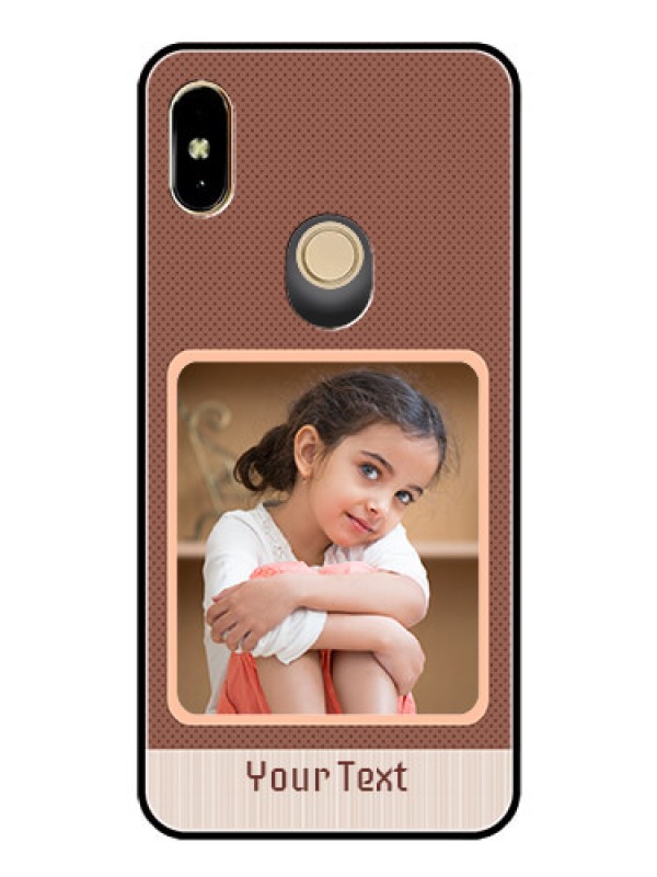Custom Redmi Y2 Custom Glass Phone Case  - Simple Pic Upload Design