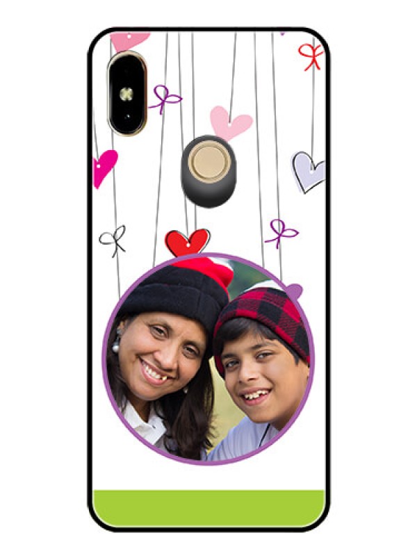 Custom Redmi Y2 Photo Printing on Glass Case  - Cute Kids Phone Case Design