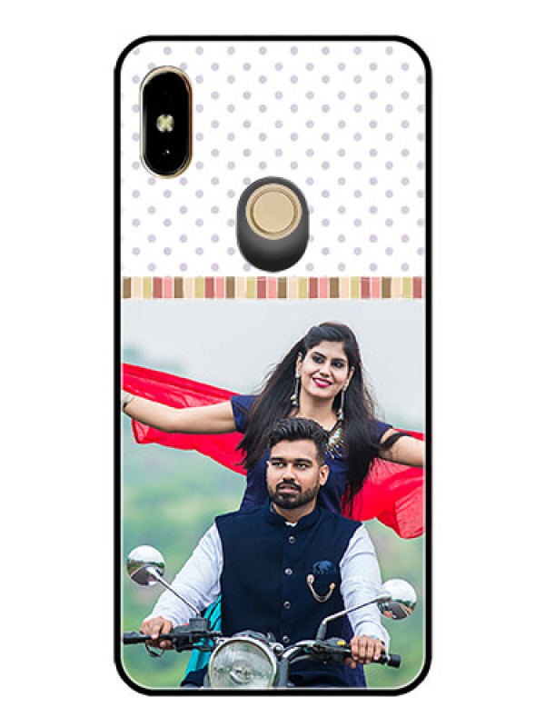 Custom Redmi Y2 Photo Printing on Glass Case  - Cute Family Design