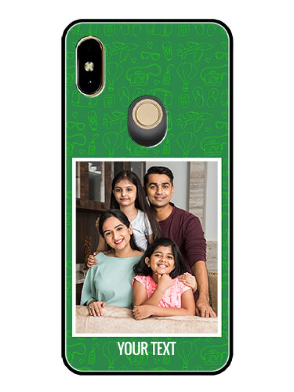 Custom Redmi Y2 Personalized Glass Phone Case  - Picture Upload Design