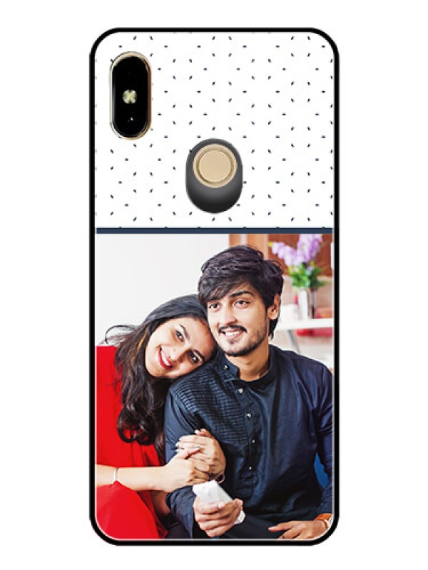 Custom Redmi Y2 Personalized Glass Phone Case  - Premium Dot Design