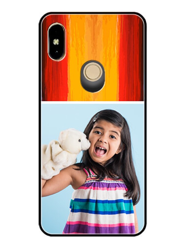 Custom Redmi Y2 Personalized Glass Phone Case  - Multi Color Design