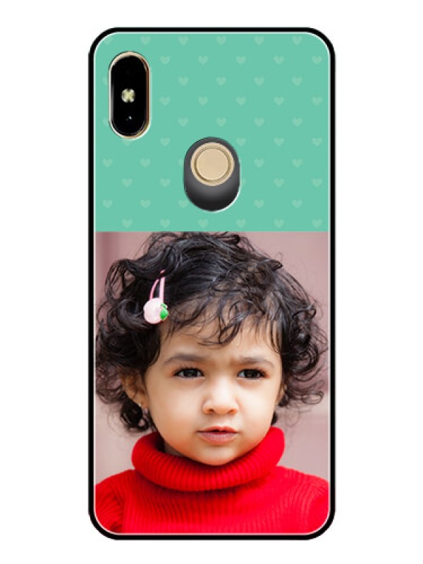 Custom Redmi Y2 Custom Glass Phone Case  - Lovers Picture Design