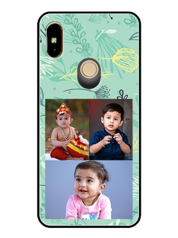 Custom Redmi Y2 Photo Printing on Glass Case  - Forever Family Design 