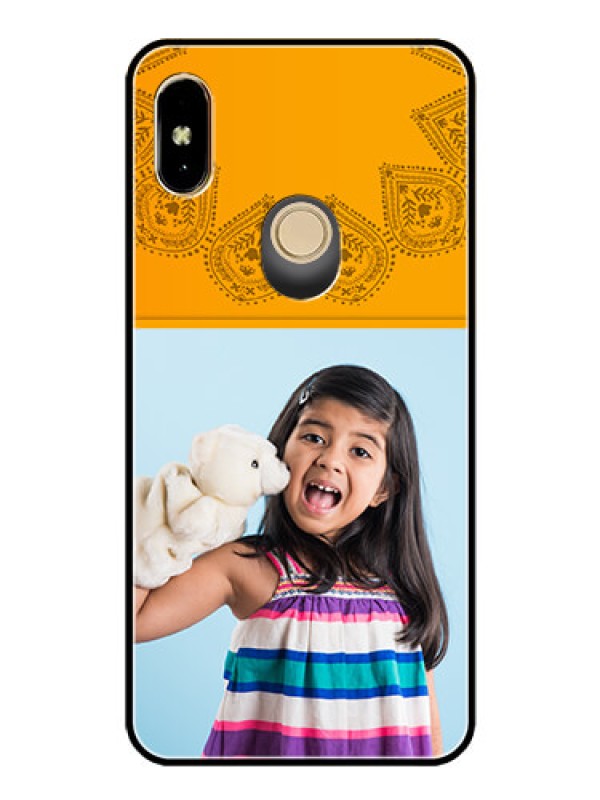 Custom Redmi Y2 Personalized Glass Phone Case  - Photo Wedding Design 