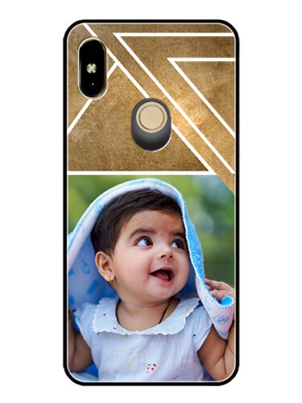 Custom Redmi Y2 Personalized Glass Phone Case  - Gradient Abstract Texture Design