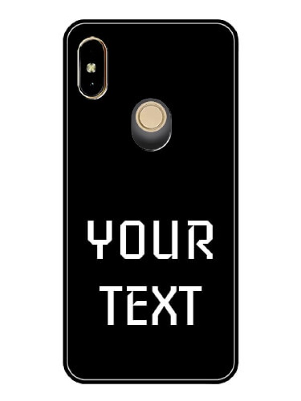 Custom Redmi Y2 Your Name on Glass Phone Case
