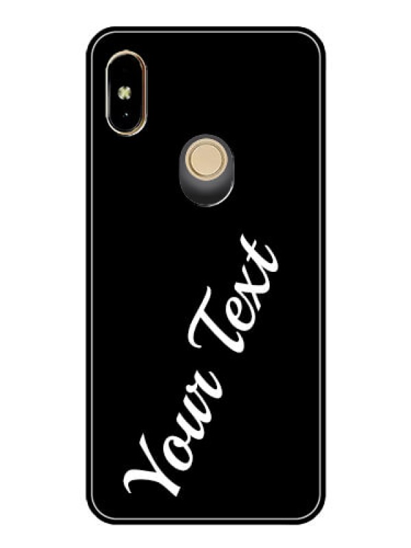 Custom Redmi Y2 Custom Glass Mobile Cover with Your Name