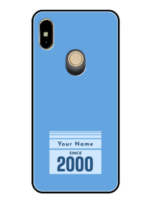 Custom Xiaomi Redmi Y2 Custom Glass Mobile Case - Custom Year of birth Design