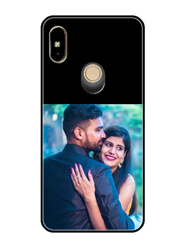 Custom RedmiY2 Custom Glass Phone Case - Upload Full Picture With Custom Color Design