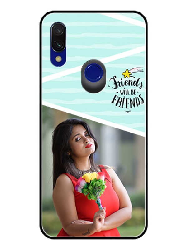 Custom Redmi Y3 Custom Glass Phone Case  - Friends Picture Icon Design