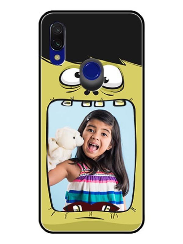 Custom Redmi Y3 Personalized Glass Phone Case  - Cartoon monster back case Design