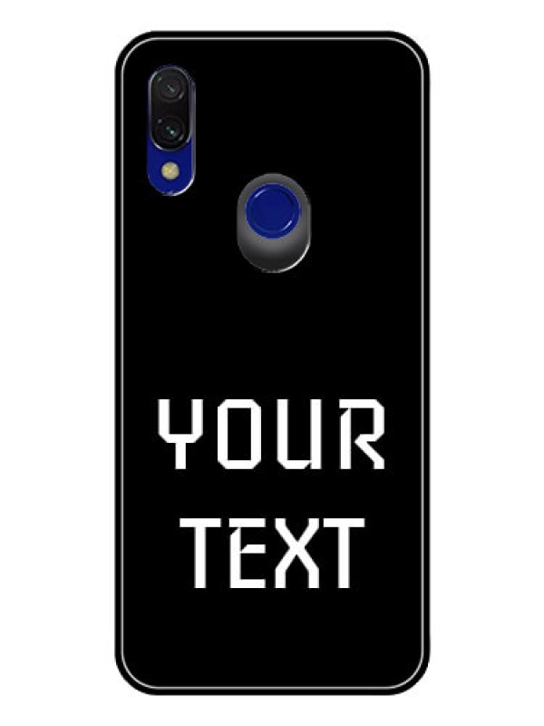 Custom Redmi Y3 Your Name on Glass Phone Case