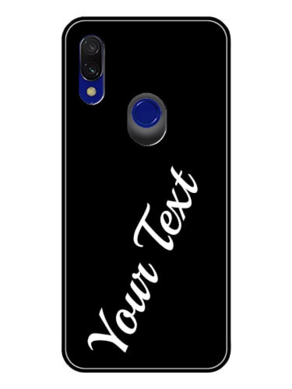 Custom Redmi Y3 Custom Glass Mobile Cover with Your Name