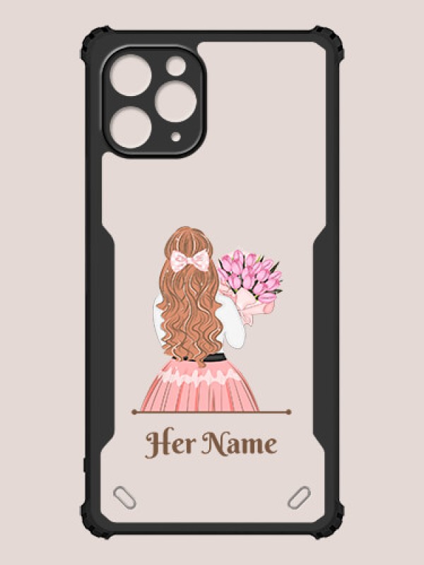 Custom iPhone 11 Pro Custom Hybrid Mobile Phone Case With Beautiful Woman Design
