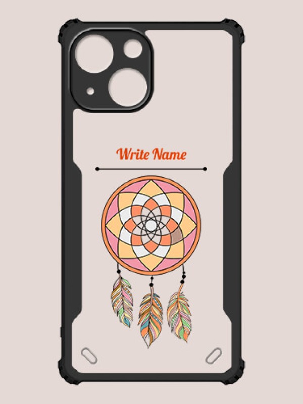Custom iPhone 13 Mini Custom Hybrid Mobile Phone Case With Dream Catcher Design