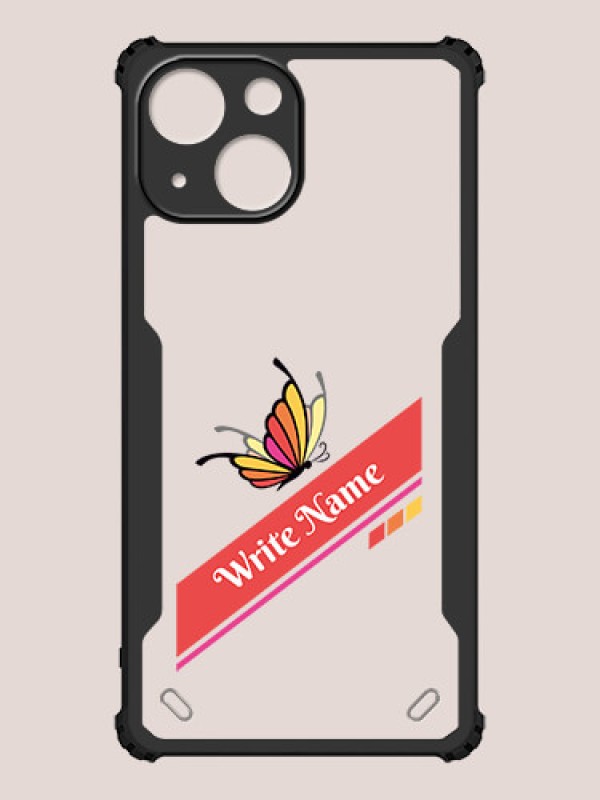 Custom iPhone 13 Mini Custom Hybrid Mobile Phone Case With Colorful Butterfly Design