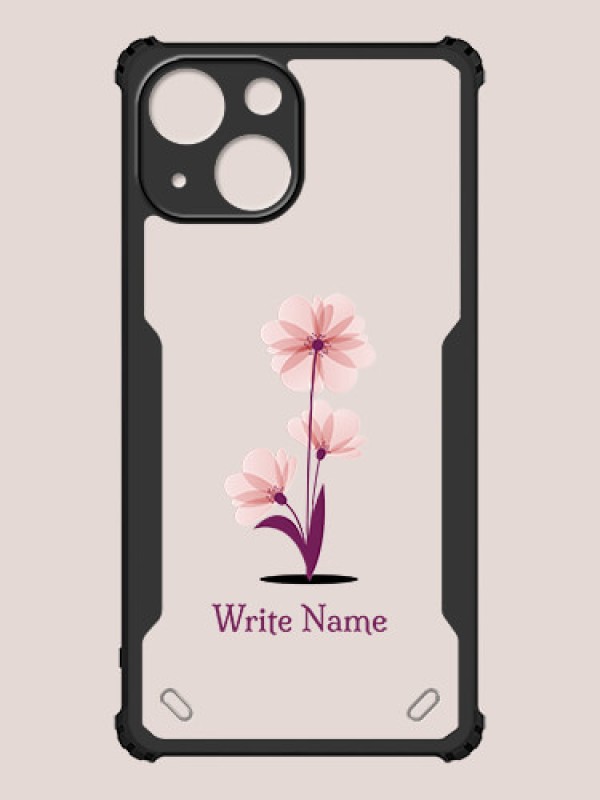 Custom iPhone 13 Mini Custom Hybrid Mobile Phone Case With Flower Design