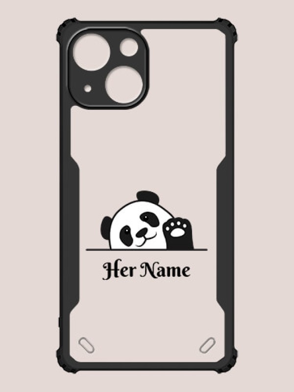 Custom iPhone 13 Mini Custom Hybrid Mobile Phone Case With Cute Baby Panda Design