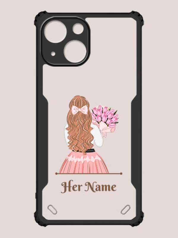 Custom iPhone 13 Mini Custom Hybrid Mobile Phone Case With Beautiful Woman Design