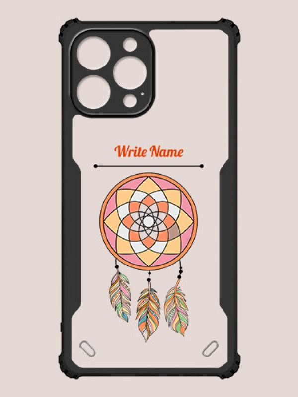 Custom iPhone 13 Pro Max Custom Hybrid Mobile Phone Case With Dream Catcher Design