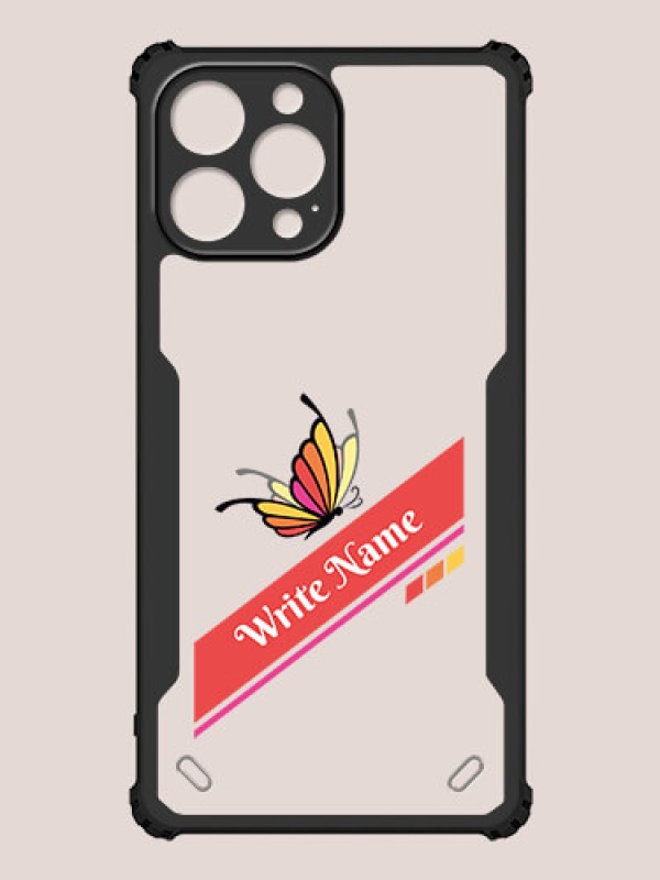 Custom iPhone 13 Pro Max Custom Hybrid Mobile Phone Case With Colorful Butterfly Design