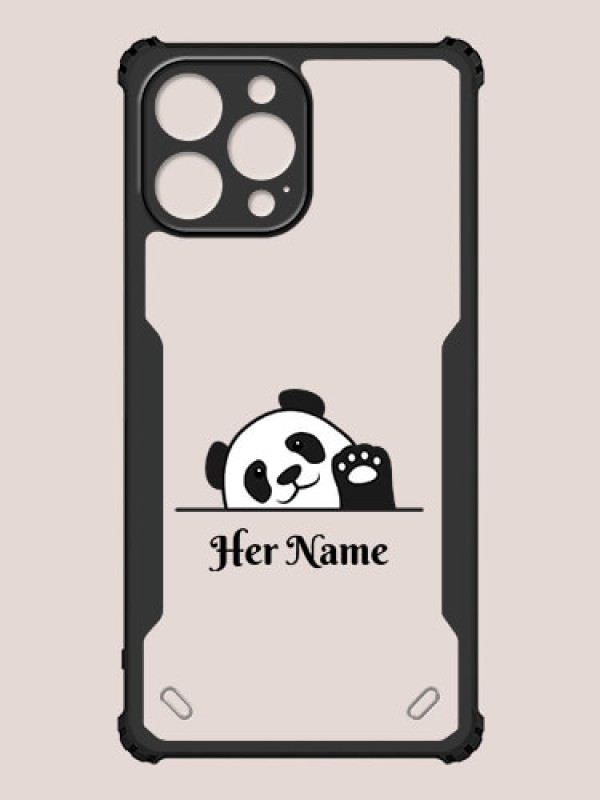 Custom iPhone 13 Pro Max Custom Hybrid Mobile Phone Case With Cute Baby Panda Design