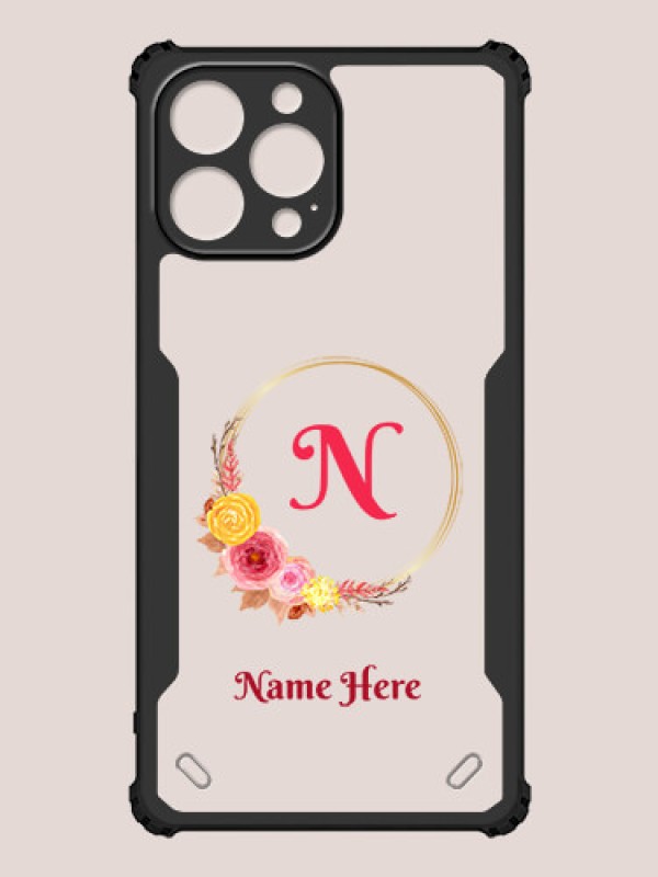 Custom iPhone 13 Pro Max Custom Hybrid Mobile Phone Case With Wreath Themed Design