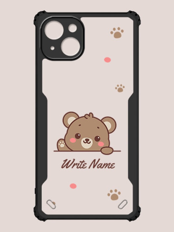 Custom iPhone 15 Plus Custom Hybrid Mobile Phone Case With Cute Bear Cub Design