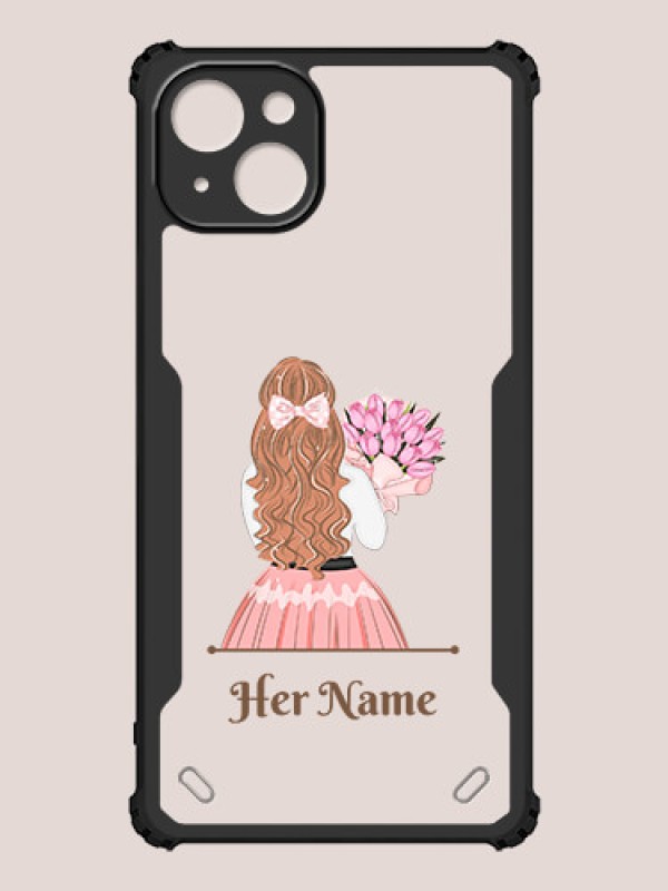 Custom iPhone 15 Plus Custom Hybrid Mobile Phone Case With Beautiful Woman Design