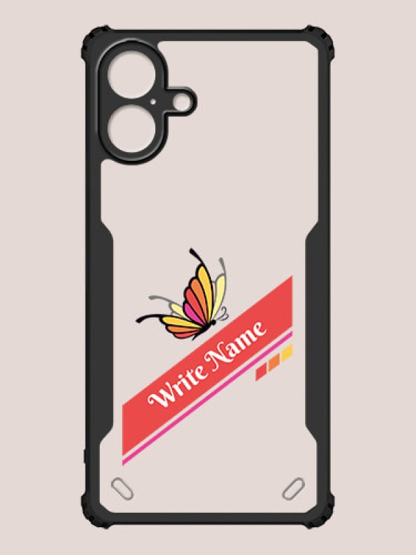 Custom iPhone 16 Plus Custom Hybrid Mobile Phone Case With Colorful Butterfly Design