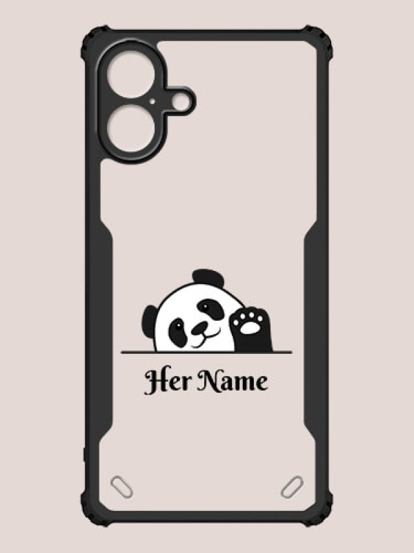 Custom iPhone 16 Plus Custom Hybrid Mobile Phone Case With Cute Baby Panda Design