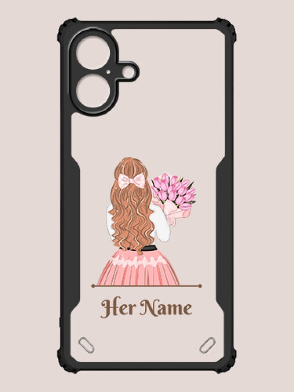 Custom iPhone 16 Plus Custom Hybrid Mobile Phone Case With Beautiful Woman Design